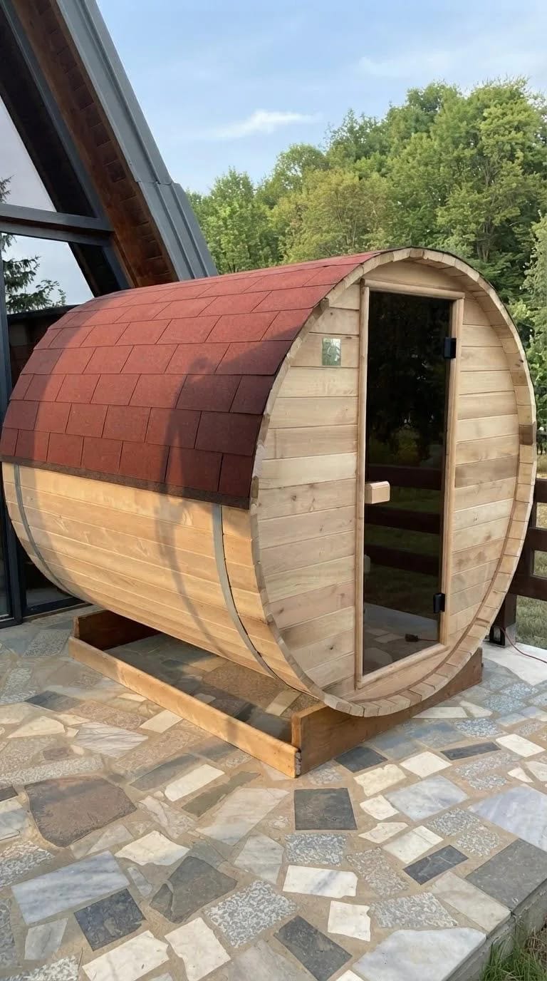 Sauna Bure sa strane, po danu